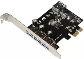 Kontrolierius MicroConnect PCIE 2.0 x1 – 4x USB 3.0 (MC-USB3.0-F3B1)