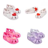 Mini Melissa Kojų pirštų dalis Hip Širdis Balerinos Kūdikio Želiniai Batai Mskcg2tshb11 white/140mm(US7)