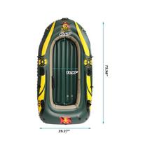 2 Person 3 Layer 180KG PVC 110 Silk laminated kayak Rowing Canoe Load Sport Race PVC Inflatable boat Inflatable Fishing Boats