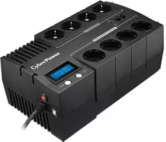 CYBERPOWER BR700ELCD Line-Interactive UPS 700VA/390W GreenPower energijos taupymo technologija LCD USB 4+4 Schuko