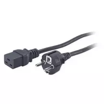 APC AP9875 maitinimo kabelis Juoda 2,5 m C19 šakotuvas CEE7/7