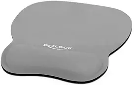 DeLOCK Ergonomiškas pelės kilimėlis with Gel su atrama riešui - pilka