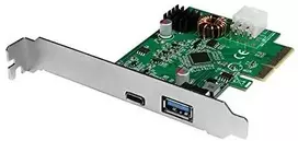 LOGILINK PC0089 PCI Express kortelė USB 3.2 1x USB-C PD 3.0 ir 1x USB 3.0