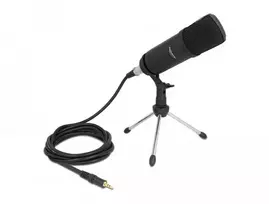 Delock Professional podcasting mikrofonas su XLR jungtimi ir 3 kontaktų lizdu