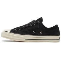 Converse Chuck 70 Zip Low Embossed Suede - Black Egret Unisex Sneakers 169441C 42