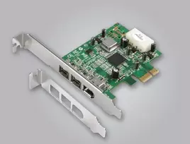 Valdiklis Dawicontrol PCie x1 – 2x FireWire 800 + 1x FireWire 400 (DC-FW800)
