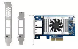 QNAP | Du 10GbE prievadai su SR-IOV ir iSCSI, blokų pagrindu, palaiko kelis virtualių diskų režimus | QXG-10G2T-X710 | PCIe 3.0 x4
