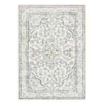 Vintage Traditional Oriental Floral Medallion Blue Area Rug Ethnic Style Living Room Large Area Rug Home Bedroom Decorative Rug 40X60cm-16x24in