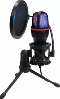 ART talpinis stovimas mikrofonas su membrana AC-02 trikojo USB LED