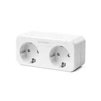 Maršrutizatorius „Satechi Homekit Dual Smart Outlet“.