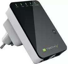 Techly 301078 Belaidis mini maršrutizatorius / signalo stiprintuvas 802.11n 300Mbps, įskiepis