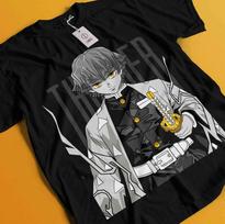 Demon Slayer Shirt Zenitsu Tshirt Tanjiro T-Shirt Muzan Doma Tee Inosuke Nezuko S