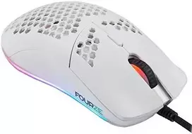 Itin lengva Pelė žaidimams su pašvietimų Fourze GM800, Perlo balta