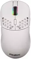 Belaidė įkraunama pelė žaidimams su RGB pašvietimu Fourze GM900, Balta