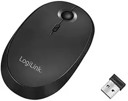 Pelė LogiLink Bevielė pelė i Bluetooth 2.4GHz 800/1200/1600dpi juoda