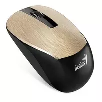 Pelės Genius Pelės NX- 7015, 1600DPI, 2.4 [GHz], optinis, 3rd, belaidis USB, aukso, AA