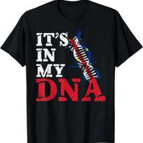 Žaliasis Kyšulys Tai mano DNR Žaliasis Kyšulys Vėliava T-shirt S juoda