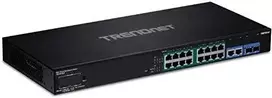 Maršrutizatorius Jungiklis TRENDnet TRENDnet 18- Port Gigabit PoE + Smart stebėjimo perjungiklis
