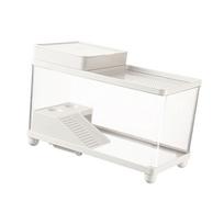 Large Turtle Tank Exercise Spacious Accessories Climbing Ramp Aquarium Reptile Habitat for Frog Terrapin Amphibians Snake Gecko balta