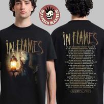 In Flames Europos Turas 2025 Prekės Jesterhead Ir Turų Datos Sąrašas Dvišalis Marškinėliai Unisex T-Shirt S