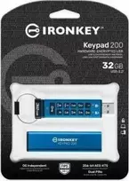 KINGSTON 32GB IRONKEY KEYPAD 200, FIPS 140-3 LVL 3 (PENDING) AES-256 ENCRYPTED