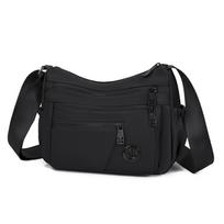 Waterproof Nylon Multi-layer Ladies Crossbody Bag Casual Shoulder Bag for Middle-aged and Elderly Women Large Capacity Bag juoda