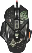 Pelė Myszka žaidimams Defender Starx GM-390L su laidu 7200 dpi optinė juoda