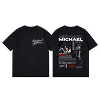 s Classics Michael Jackson Graphic T Shirts Fashion Rock Vintage Short Sleeve Tshirt Unisex Women Casual Loose Cotton Tshirts S