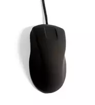 Cherry Pelė AK-PMH1 Juodas USB DE.su laidu.2-Tasten