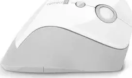 Connect It PRIJUNK JĄ SVEIKATAI, ergonomiška vertikali pelė, (+ 1x nemokama AA baterija), belaidė, BALTA