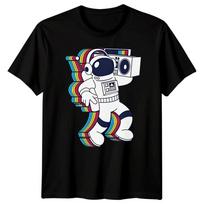 Retro Astronaut Boombox Space Men's T-Shirt S