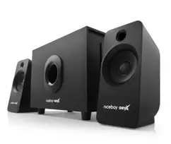 Kompiuterio kolonėlės Niceboy Oryx Vox 2.1 MaxBass garsiakalbiai 25 W / 3,5 mm lizdas / USB