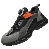 Rotating Button Safety Shoes Men Anti-smash Anti-puncture Work Shoes Fashion Men Sport Shoes Security Protective Male Boots 41