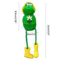 3Pcs Garden Frog Figurines Frog Garden Ornament Resin Frog Statue Figurine for Outdoor Balcony Garden Office Decoration