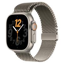 Official Titanium Milanese Loop Band for Apple Watch Bands Ultra 2/Ultra 49mm 46mm 45mm 44mm 42mm Parachute-style Strap Bracelet Ultra 2 49mm