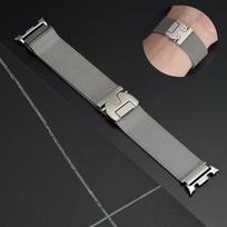 Milanese Parachute Buckle Stainless Steel Watch Band For Samsung Galaxy Watch 8 Ultra 2/Watch8 Classic 46mm/Watch8 44mm/7 47mm Galaxy Ultra 2025 sidabras