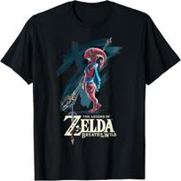 Legend of Zelda Breath of the Wild Mipha Paint Brush T-Shirt T-Shirt S įvairiaspalvis