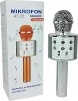 Wk Zabawki Mikrofonas W&K Žaislų mikrofonas JYWK369-2 sidabro