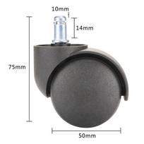 360 Degree Swivel Chair Wheels Replacement Mute Wheel New Furniture Wheel  Office 5 x Wheels TypeC