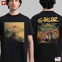 Gorillaz The Mountain albumo viršelio artas dvipusiai marškinėliai L