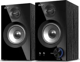Kompiuterio kolonėlės SVEN SPS-621 2x14W, Ausinių/Mic priekiniai lizdai;Tembro valdymas; Garsumo valdymas priekyje; Bluetooth