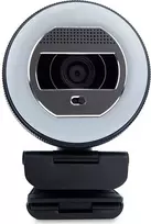 Internetinė kamera Terra Webcam Halo su LED ring (C1868pro) ir asmeninis slankiklis Full-HD, automatinis fokusavimas, stereo mikrofonas, privatumo slankiklis