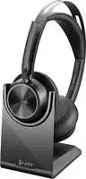 Hewlett Packard (HP) Plantronics Poly Voyager Focus 2 UC-M USB-A Charge Stovas - Ausinės ( 213727-02 )