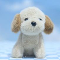Adorable Cute Plush Dog Keychain Teddy Bear Doll Bag Charm Soft Toy 12cm šviesiai ruda spalva