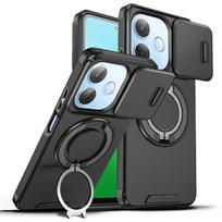 For Honor X80i Case Honor 600 lite Phone Case Cover Magnetic Ring Armor Slide Camera Lens Case Magsafe Wireless Charge Cover For Honor 600 Lite