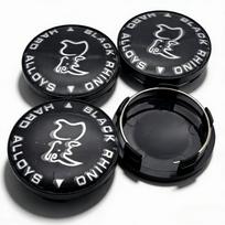 4pcs Black Rhino Logo Emblem Badge Car Wheel Center Caps 58MM 54MM Wheels Hub Cap Rim Hubcaps Dust Cover Replace Car Accessories Black Rhino Badge&4pcs T58 Wheel Caps