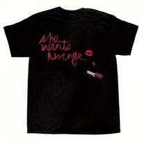 Vyriški amerikietiško hiphopo marškinėliai su „She Wants Revenge Band Pattern“ gatvės stiliaus marškinėliai, vasariniai, nauji vyriški ir moteriški gatvės drabužiai. S juoda
