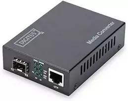 Digitus 10 gigabitų medijos keitiklis RJ45/SFP palaiko 1G, 2.5G, 5G ir 10G tinklus