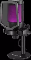 Defender, do streamowania mikrofon, IMPULSE GMC 600, garsumo valdymas, juoda, Podświetlany RGB