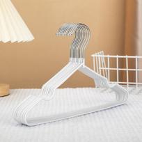 10 vnt neslystančia guma padengta vaikiškų drabužių pakabos, skirtos mažylio paltui 10PCS balta